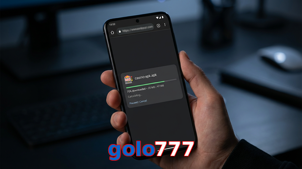 Main screen of Golo777 apk page for PK players